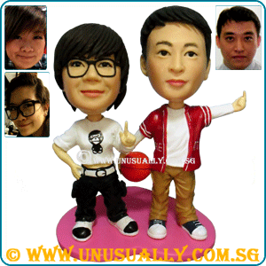 Custom 3D Sporty Cool Couple Figurines